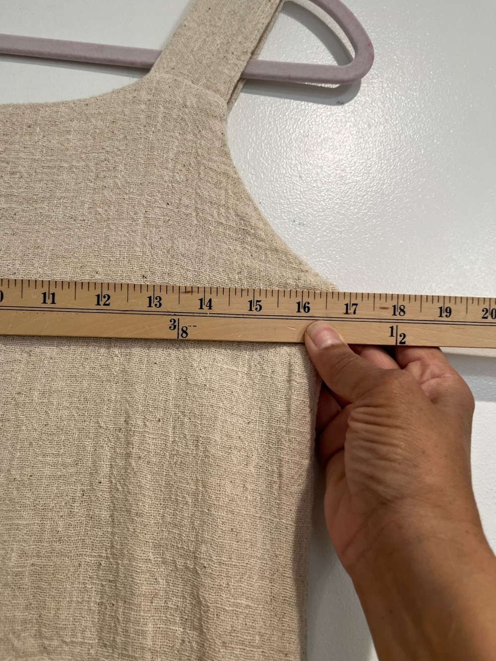 Linen & Cotton Sleeveless Beige Maxi Dress with Tie-Detail Waist - Picture 7 of 9